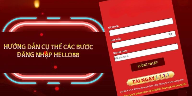 Các bước đăng nhập HELLO88